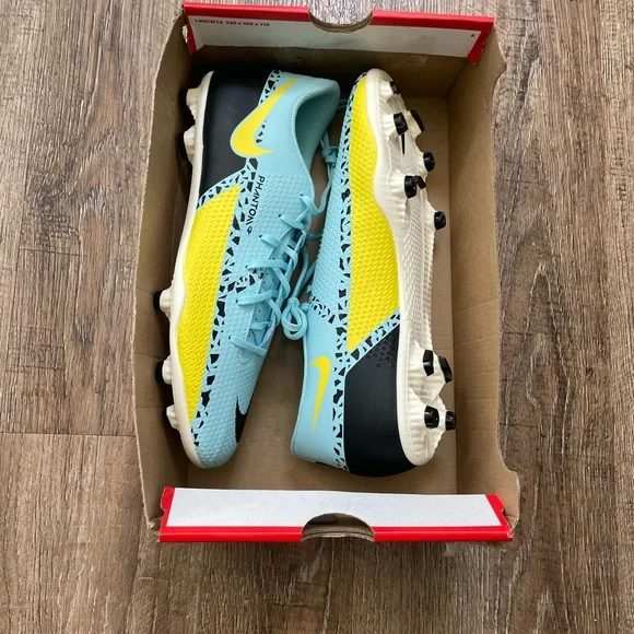 Nike Phantom GT2 Club FG/MG Soccer Cleats Blue Sz 10.5 DA5640-407